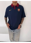 Fcb Polo Yaka Unisex Tshirt Lacivert