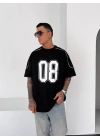 08 Oversize Unisex Tshirt Siyah