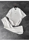 Paça Ayarlanabilir Nk Unisex Eşofman Takım Beyaz