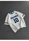 FRN Oversize Nakış Tshirt Beyaz