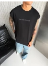 Sırt Detay Oversize Sıfır Kol Siyah