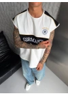 Germany Sıfır Kol Tshirt Beyaz