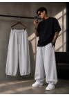 PAÇA AYARLANABİLİR BASİC BAGGY EŞOFMAN GRİ