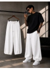PAÇA AYARLANABİLİR BASİC BAGGY EŞOFMAN BEYAZ