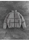 PREMİUM PUFFER ŞİŞME MONT GRİ