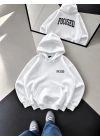 247 OVERSİZE KAPÜŞONLU SWEATSHİRT BEYAZ