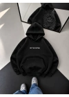 SIRT DETAY DESEN SWEATSHİRT SİYAH