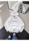 SIRT DETAY DESEN SWEATSHİRT BEYAZ
