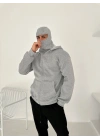HODDİE KAR MASKE HIRKA GRİ