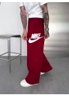 BASKI DETAY BAGGY OVERSİZE EŞOFMAN KIRMIZI
