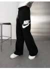 BASKI DETAY BAGGY OVERSİZE EŞOFMAN SİYAH