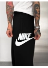 BASKI DETAY BAGGY OVERSİZE EŞOFMAN SİYAH
