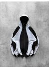 DESENLİ HODDİE KAR MASKE HIRKA SİYAH