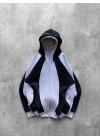 DESENLİ HODDİE KAR MASKE HIRKA GRİ