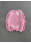 SWD YIKAMALI ŞARDONLU SWEATSHİRT PEMBE
