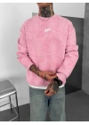 SWD YIKAMALI ŞARDONLU SWEATSHİRT PEMBE