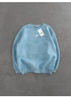 SWD YIKAMALI ŞARDONLU SWEATSHİRT BEBE MAVİSİ