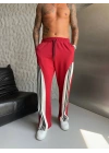 Ad Baggy Bol Paça Eşofman Kırmızı
