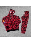 Bape Eşofman Takım Stoklarda - Kırmızı