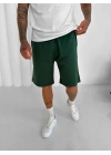 Basic Oversize Şort - Yeşil