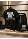 GTA OVERSİZE UNİSEX ŞORTLU TAKIM