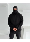 Kar Maske Unisex Hırka Siyah