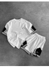 Oversize JR Şortlu Takım Beyaz