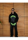 Spider Şardonlu Unisex Eşofman Takımı - Siyah