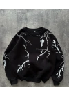 Trap Şardonlu Unisex Sweatshirt