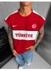 Türkiye Oversize Sıfır Kol Kırmızı