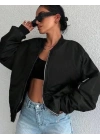 Unisex Bomber Ceket Siyah