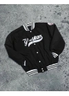 Yankes Dolumlu Unısex Bomber ceket Siyah