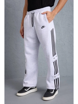 Şerit Detay Şardonlu Unisex Eşofman GRİ