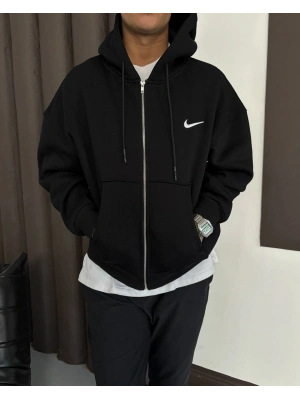 NK Unisex Kapüşonlu Hırka