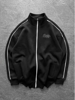 Swd Şardonlu Unisex Hırka Siyah