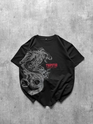 Trap Oversize Unisex Tshirt Siyah