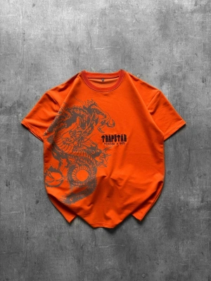 Trap Oversize Unisex Tshirt Turuncu