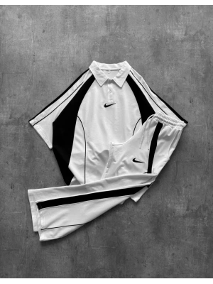 Nakış Detay Unisex Eşofman Takımı Beyaz