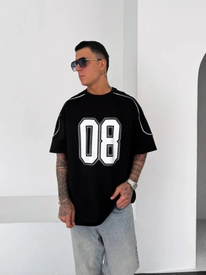 08 Oversize Unisex Tshirt Siyah