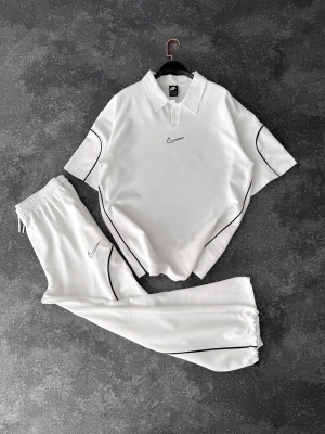 Paça Ayarlanabilir Nk Unisex Eşofman Takım Beyaz