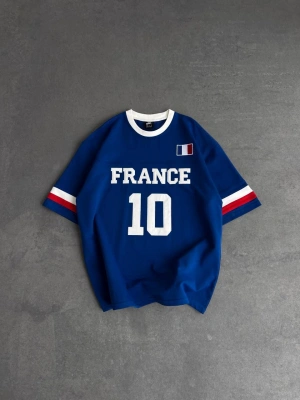 FRN Oversize Nakış Tshirt Lacivert