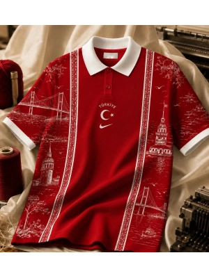 Özel Seri TRK Polo Yaka Kırmızı