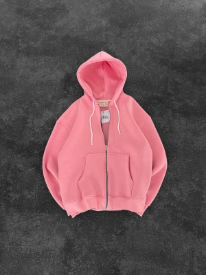 BASİC OVERSİZE ŞARDONLU HIRKA PEMBE