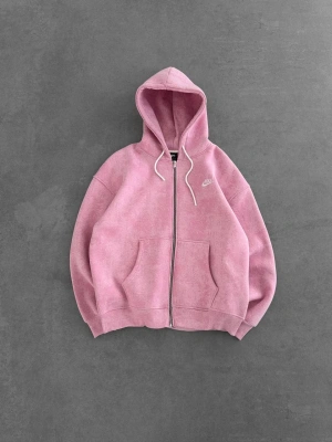 YIKAMALI KAPÜŞONLU OVERSİZE HIRKA PEMBE