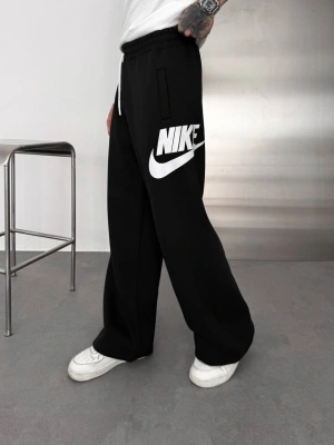 BASKI DETAY BAGGY OVERSİZE EŞOFMAN SİYAH