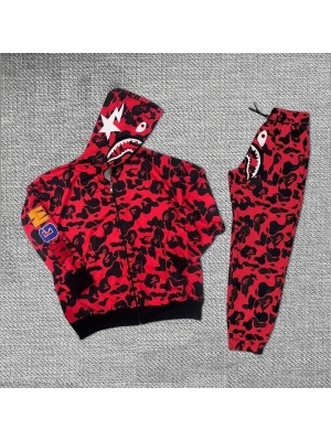 Bape Eşofman Takım Stoklarda - Kırmızı