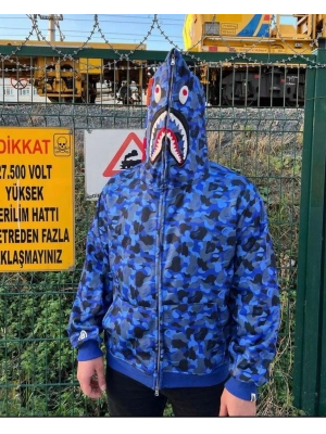 Bape Unisex Hırka Mavi