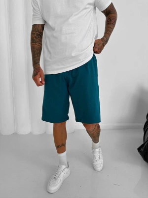 Basic Oversize Şort - Mavi