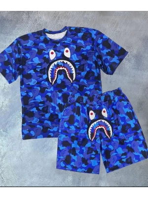 Bp Unisex Şortlu Takım - Mavi