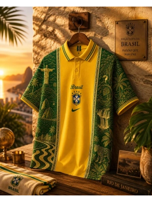 Brasil Polo Yaka Tshırt Sarı